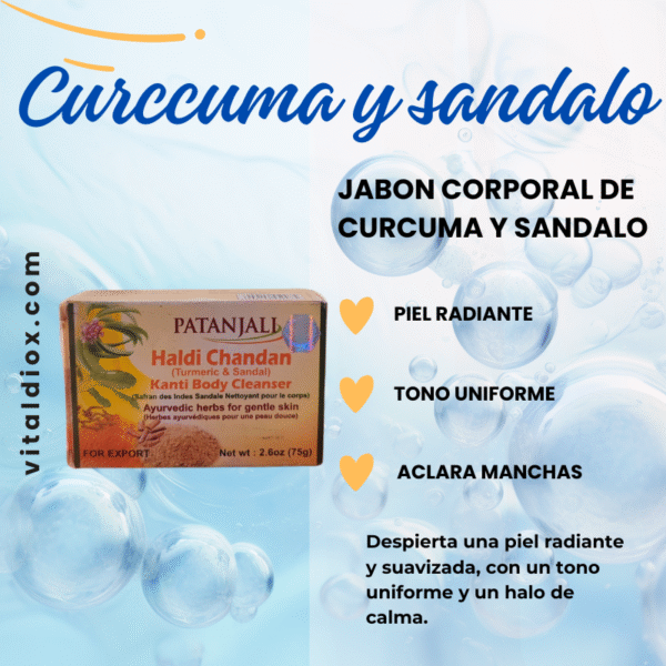 Jabón Sándalo y Cúrcuma