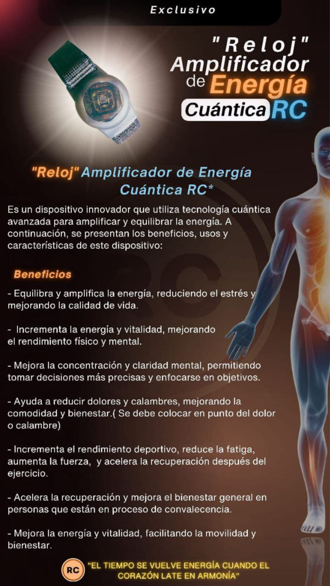 Amplificador rc reloj